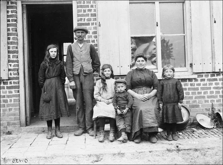 Une famille belge typique, juin 1916