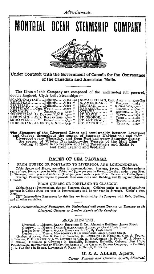 Montreal Ocean Steamship compagnie