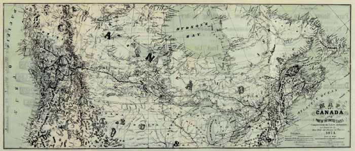 1874 - Le Canada et une partie des États-Unis
