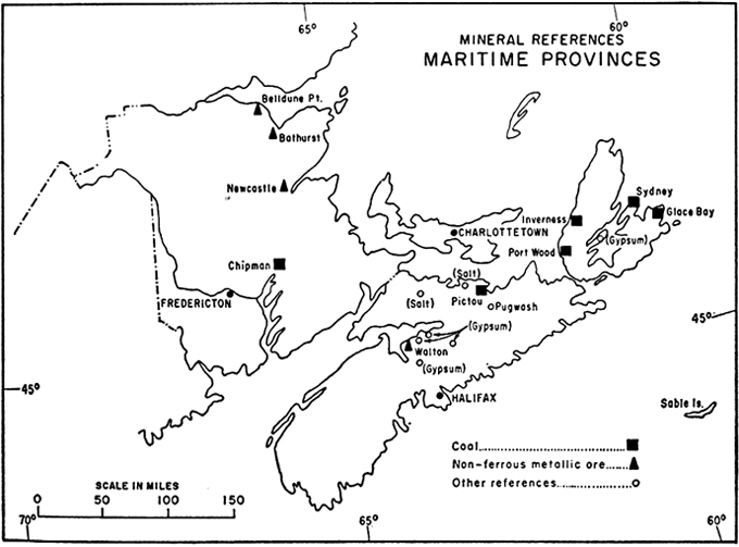 Mineral references in the maritime provinces, 1967