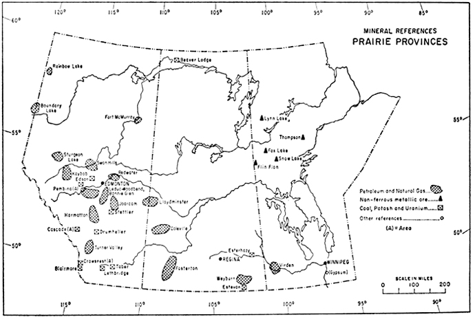 Mineral references in the prairie provinces, 1967
