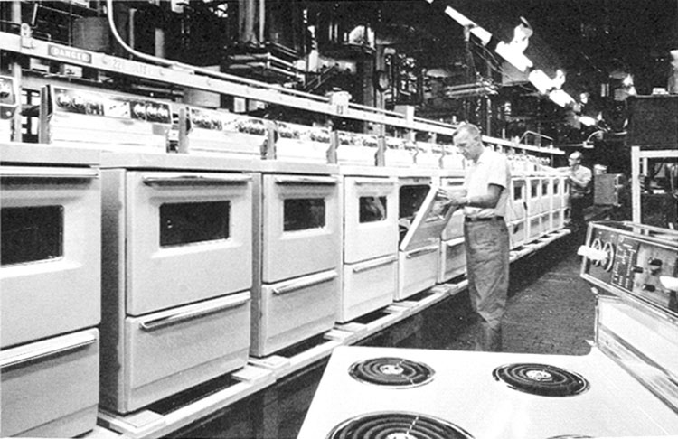 Electric stove factory, 1967
