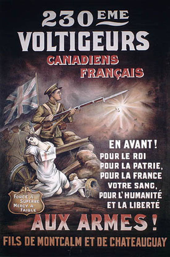 French Canadians fighting, 230th Voltigeurs, 1917