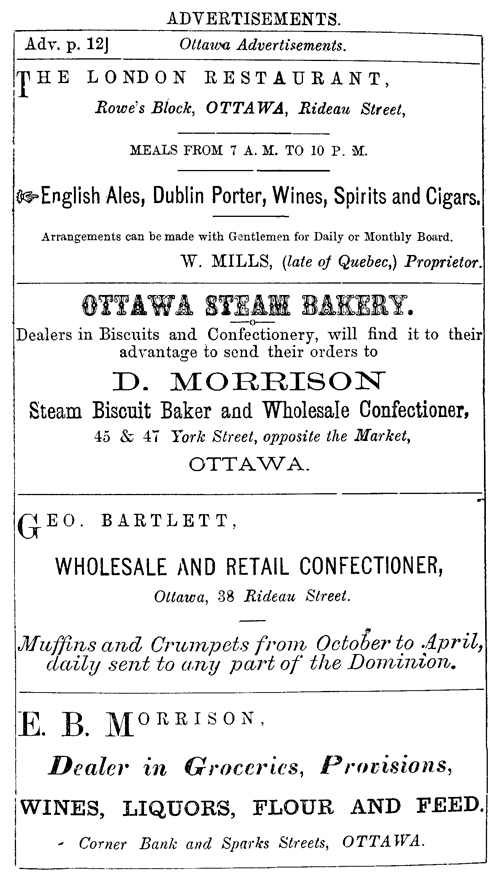 The London Restaurant / Ottawa Steam Bakery