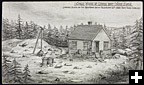 Bureau de télégraphe à Dover Bay, Nouvelle-Écosse. Point d'arrivée des câbles de la Western Union Telegraph Co. en provenance de New York, en 1889
