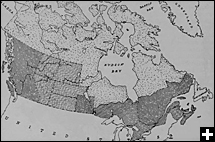 Canada in 1873, showing the addition of the British Columbia (1871) and of Prince Edward Island (1873) 