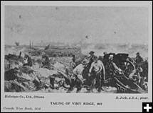 Taken of Vimy Ridge, 1917
