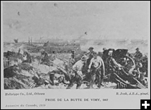 Prise de la butte de Vimy, 1917 