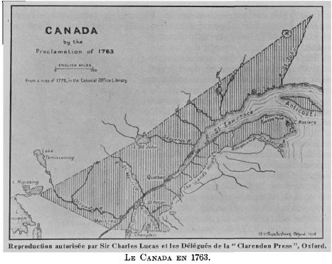 Le Canada en 1763