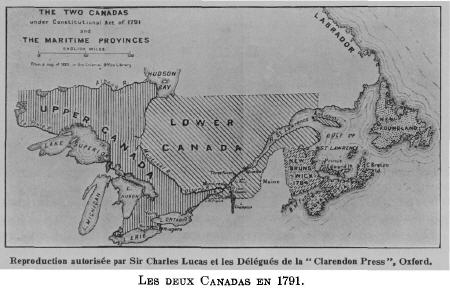 Les deux Canadas en 1791