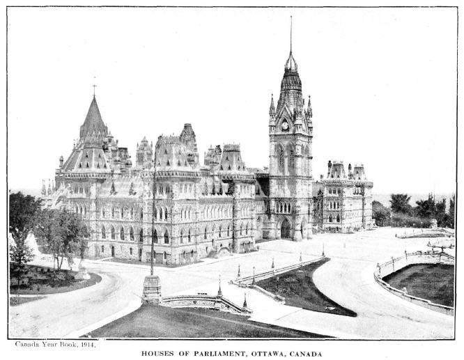 Houses of Parliament, Ottawa, Canada, 1914