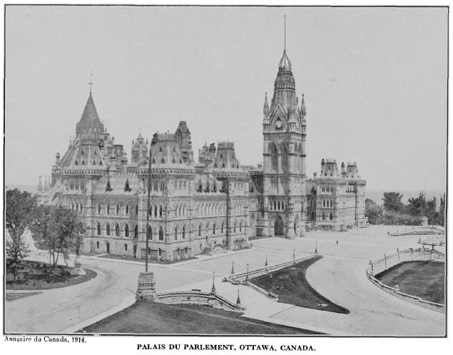 Palais du Parlement, Ottawa, Canada, 1914