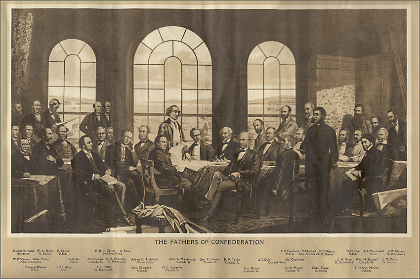 Fathers Of Confederation 1864 Enlarged Version