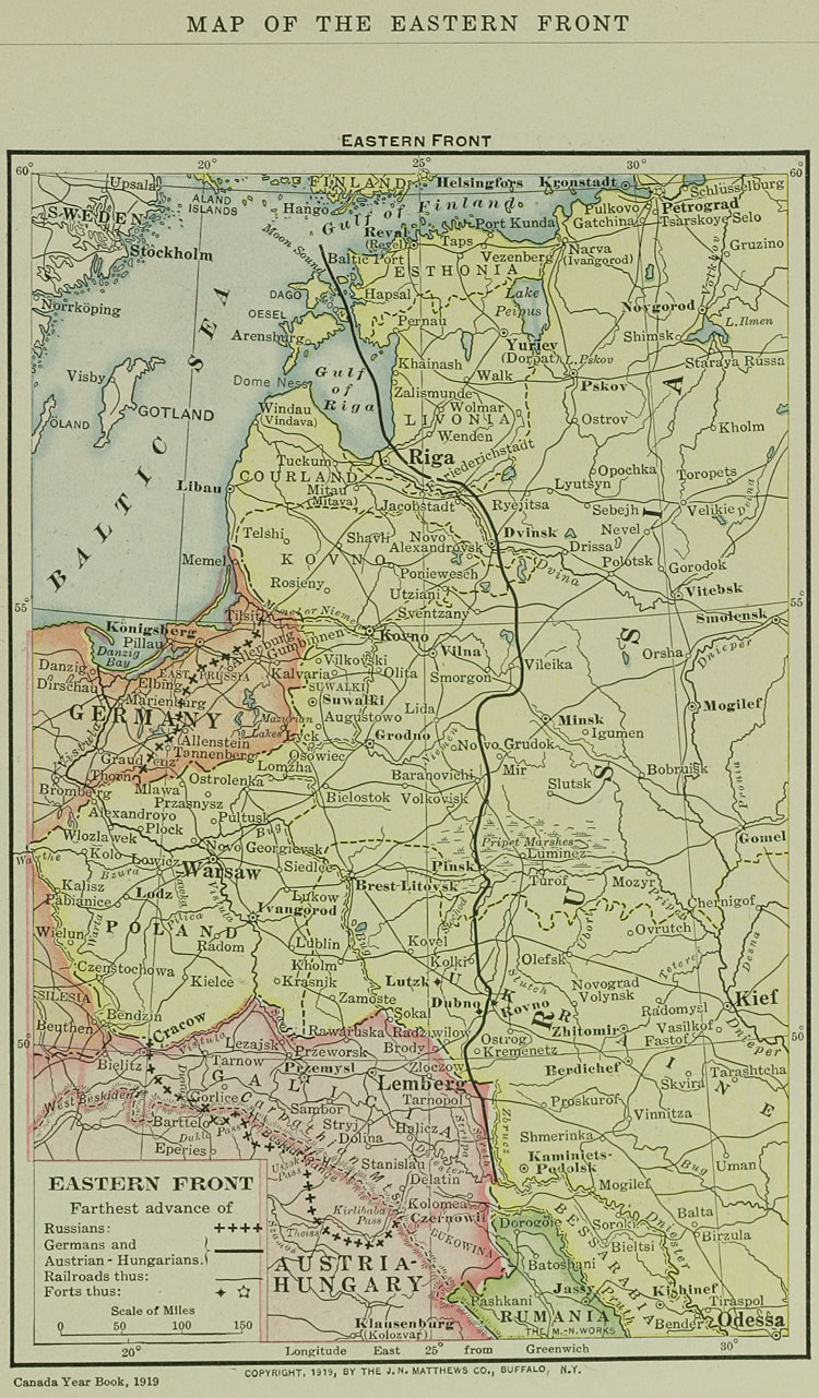 Map, Eastern Front