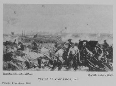Taken of Vimy Ridge, 1917